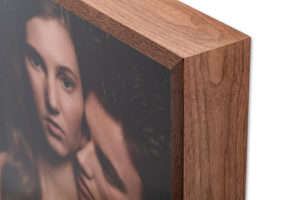 Flore Zoé's Art Shop Fine Art Photographer Series Ants - Love is the Reason 3D Artwork Handmade Walnut Wooden Frame Close Up